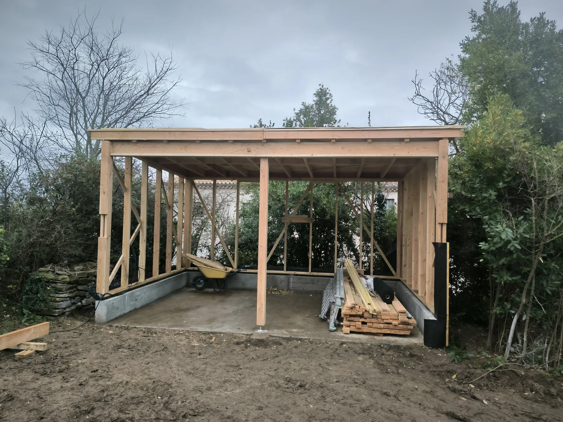 Structure en cours de construction