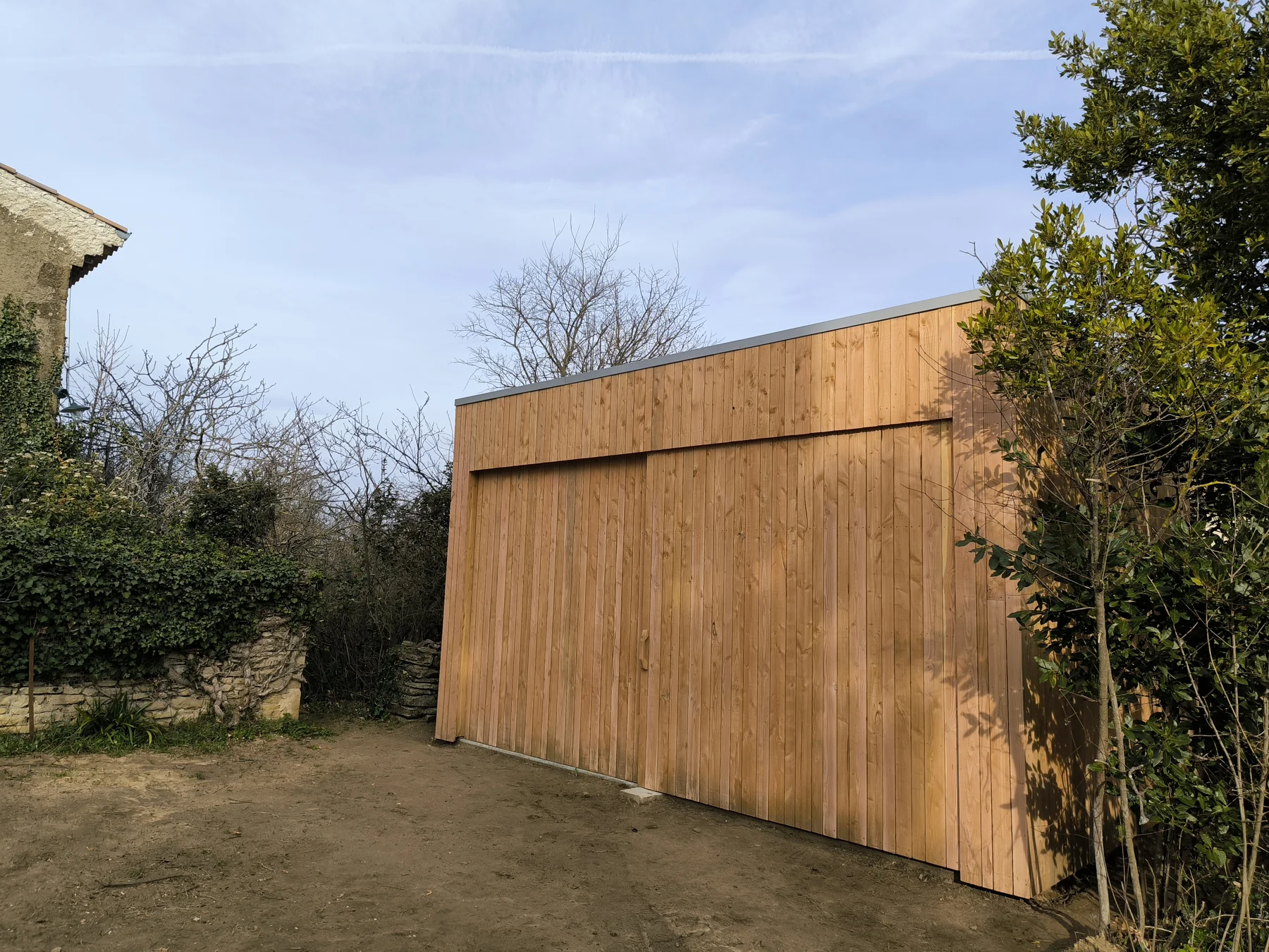 Bardage extérieur en bois